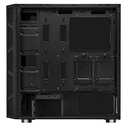 Rosewill ATX Mid Tower Gaming PC Computer Case with Dual Ring Blue LED Fans, 360mm Water Cooling Radiator Support, Tempered Glass and Steel, USB 3.0 - SPECTRA C100 image