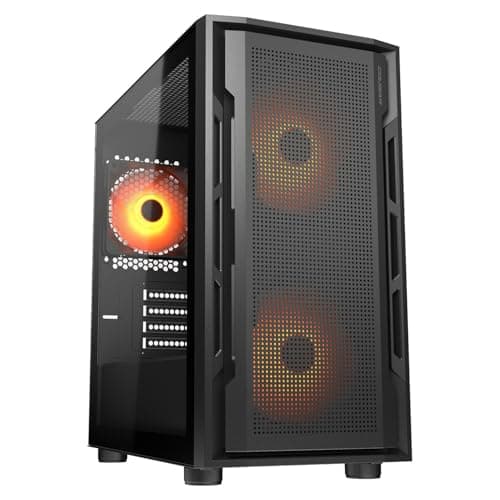 Cougar Uniface Mini RGB Micro ATX Mini Tower Black Tempered Glass, RGB image