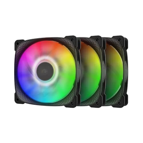 Geometric Future Squama 2505 120mm Black PWM Addressable RGB 3-Pack image