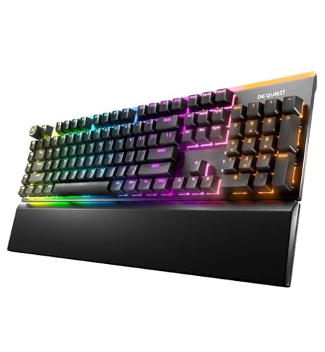 be quiet! Light Mount RGB Wired Silent Orange Linear Gaming Keyboard main image