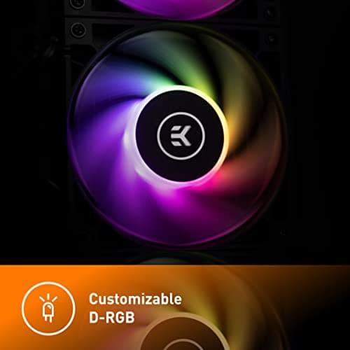 EK AIO Water 120mm D-RGB 66.04 CFM Black image
