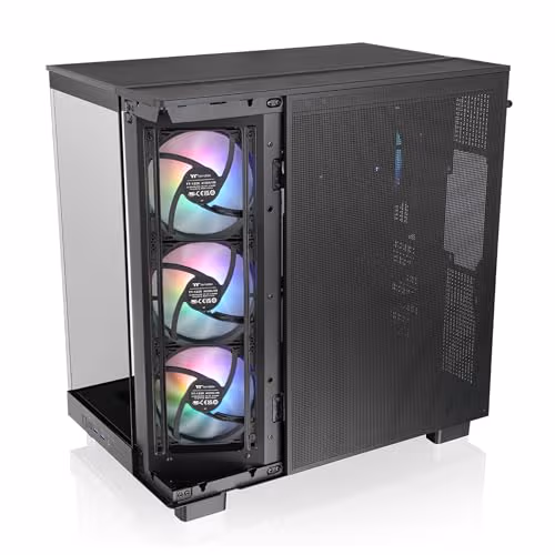 Thermaltake View 380 XL TG ARGB ATX Mid Tower Black Tempered Glass image