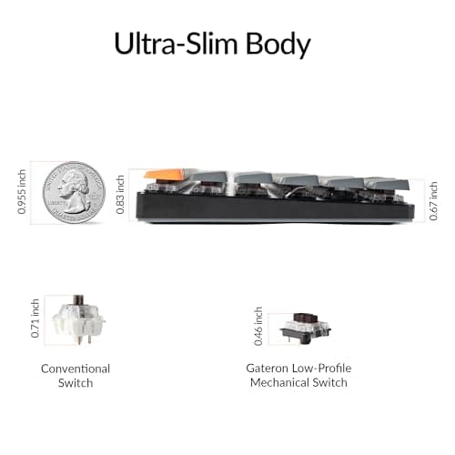 Keychron K3 V2 Ultra-slim RGB Wired/Wired/Bluetooth Standard Keyboard image