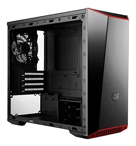 Cooler Master MasterBox Lite 3.1 Micro ATX Mid Tower Black/Red Tempered Glass Side Panel image