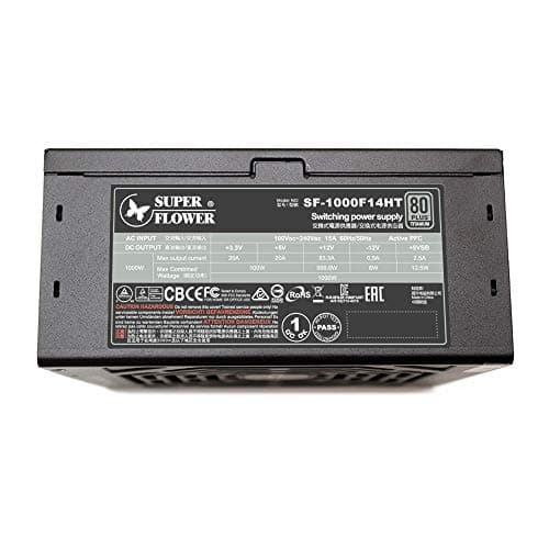 Super Flower Leadex Titanium Black 1000W Fully Modular 80+ Titanium Certified image