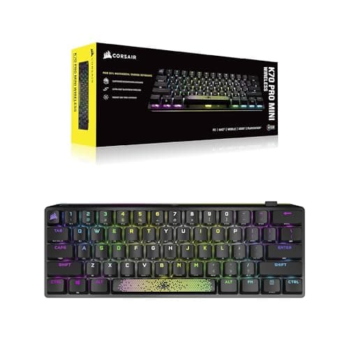 Corsair K70 PRO MINI RGB Wireless/Wired/Bluetooth Cherry MX Red Mechanical Gaming Keyboard image
