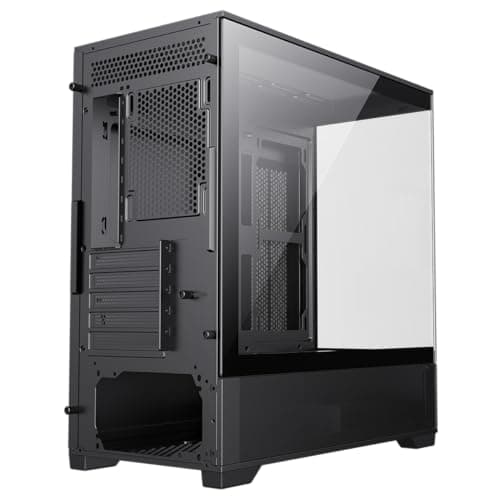 GameMax Vista M Micro ATX Mini Tower Black with Tempered Glass Side Panel and USB 3.2 Gen 1 Type-A, USB 2.0 Type-A Front Panel image