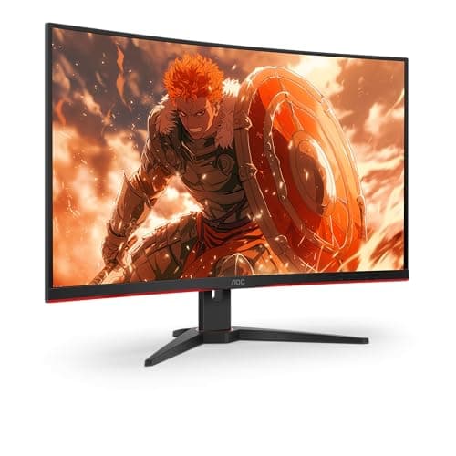 AOC C32G2ZE/BK 31.5" 1080p 240Hz VA Curved Monitor image