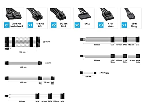 Rosewill PHOTON-550 550W 80+ Gold Certified Fully Modular image
