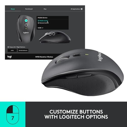 Logitech M705 Wireless Laser Mouse image