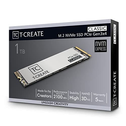 TEAMGROUP T-Create Classic 1TB SSD M.2-2280 PCIe 3.0 x4 NVMe image