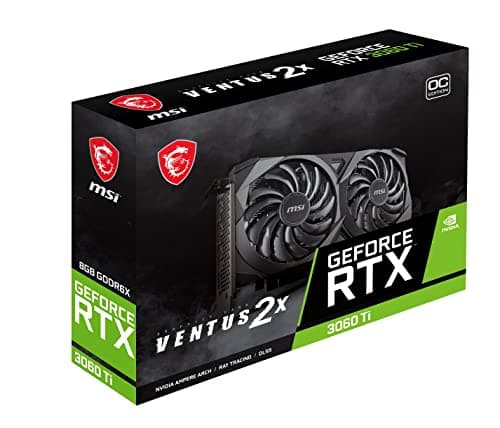 MSI VENTUS 2X OC Black GeForce RTX 3060 Ti 8GB GDDR6X image
