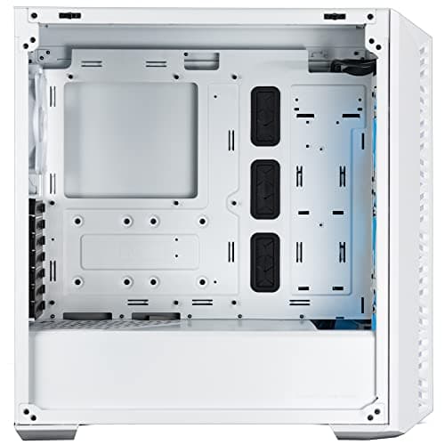 Cooler Master MasterBox 520 Mesh ATX Mid Tower White with Tempered Glass Side Panel and USB 3.2 Gen 2 Type-C, USB 3.2 Gen 1 Type-A image