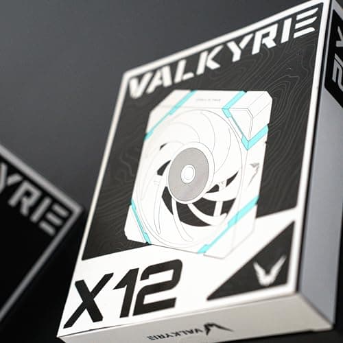 Valkyrie X12F 120mm White PWM Addressable RGB 80 CFM 1-Pack image
