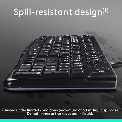 Logitech K120 UK Layout Wired Standard Keyboard image