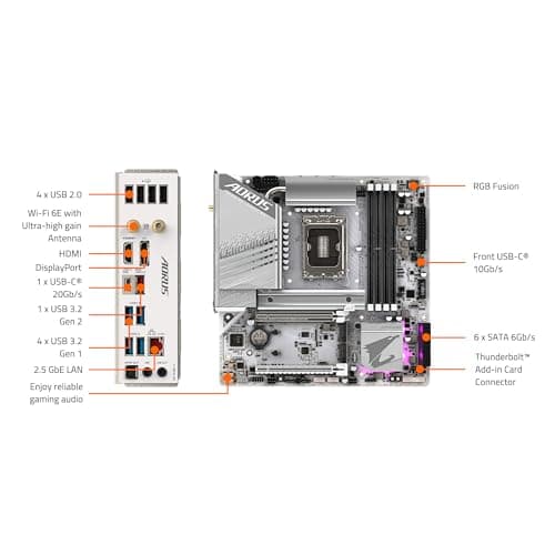 Gigabyte Z790M AORUS ELITE AX ICE DDR5 Micro ATX image