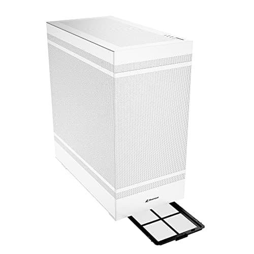 SHARKOON Rebel C50 ATX Mid Tower White Mesh Side Panel with USB 3.2 Gen 2 Type-C and USB 3.2 Gen 1 Type-A image