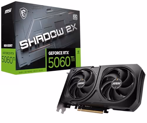 MSI GeForce RTX 5060 Ti 8G SHADOW 2X OC PLUS image