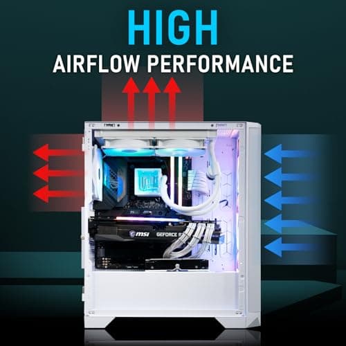 BitFenix Nova Mesh SE ATX Mid Tower White with Tempered Glass Side Panel and USB 3.2 Gen 1 Type-A image