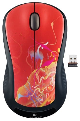 Logitech M310 Wireless Laser Red / Black Mouse image