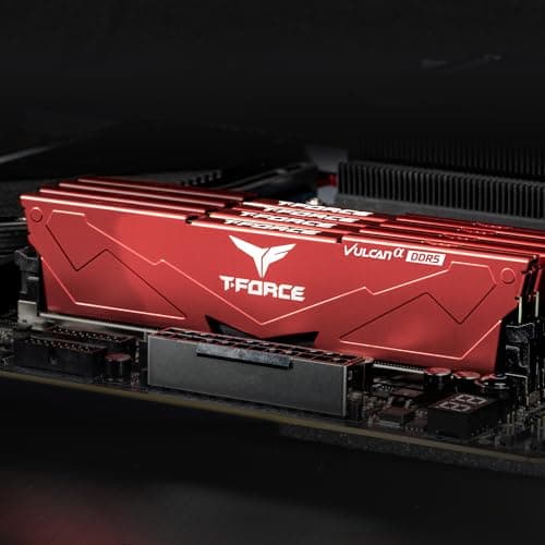 TEAMGROUP T-Force Vulcanα Red DDR5-6000 CL38 32GB (2x16GB) image