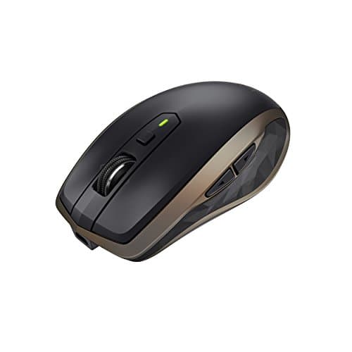 Logitech MX Anywhere 2 Wireless Mouse - Use On Any Surface, Hyper-Fast Scrolling, Rechargeable, for Apple Mac or Microsoft Windows Computers and laptops, Meteorite image