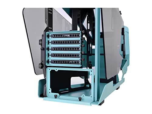 Thermaltake AH T200 MicroATX Mid Tower Turquoise/Black Tempered Glass Side Panel, Front USB 3.2 Gen 2 Type-C & USB 3.2 Gen 1 Type-A image