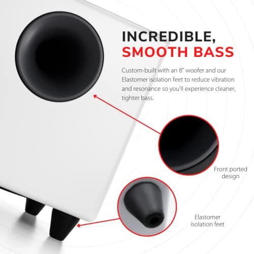 Audioengine A2 (White) 2.0 30 W Speaker System image