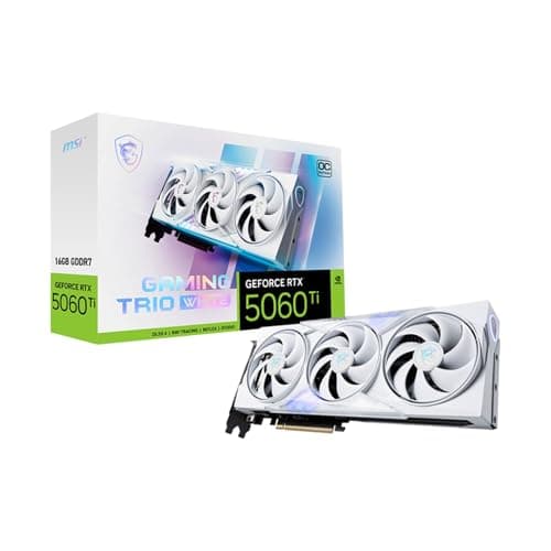 MSI GAMING TRIO OC GeForce RTX 5060 Ti 16GB GDDR7 White image