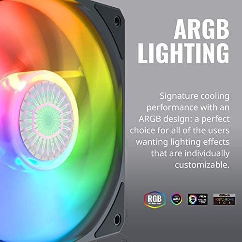 Cooler Master SickleFlow 140mm Black Addressable RGB PWM 67 CFM 1-Pack image
