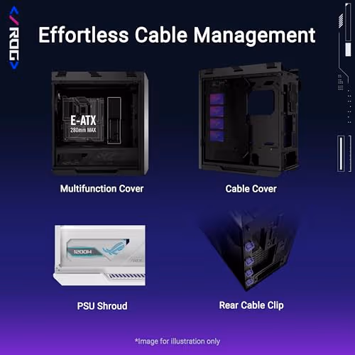 ASUS ROG Strix Helios II Black Edition EATX mid-Tower Gaming PC case image