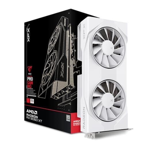 XFX Swift OC Radeon RX 9060 XT 8GB GDDR6 White Dual Fan main image