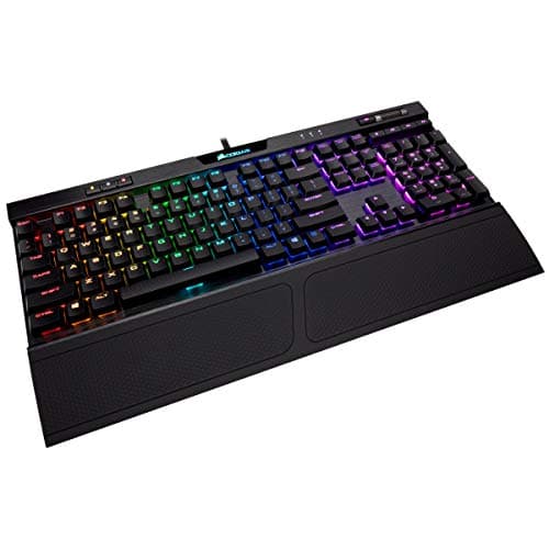 Corsair RGB MK.2 Cherry MX Low Profile Red Wired Gaming Keyboard image