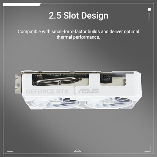 ASUS Dual GeForce RTX 5060 Ti 16GB GDDR7 White OC Edition image