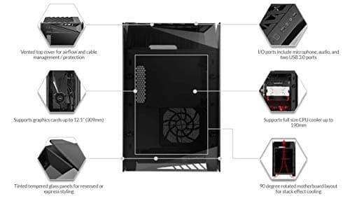 Silverstone Lucid LD03 Mini-ITX Tower Tinted Tempered Glass Side Panel image