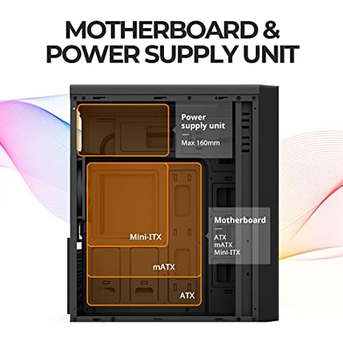 Zalman T6 ATX Mid Tower Black (Front Panel: USB 3.2 Gen 1 Type-A, USB 2.0 Type-A) image