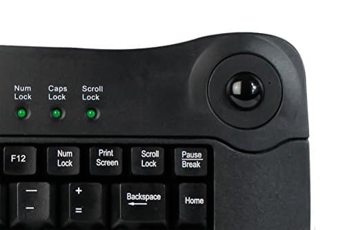 Adesso ACK-5010PB Wired Mini With Trackball Keyboard image
