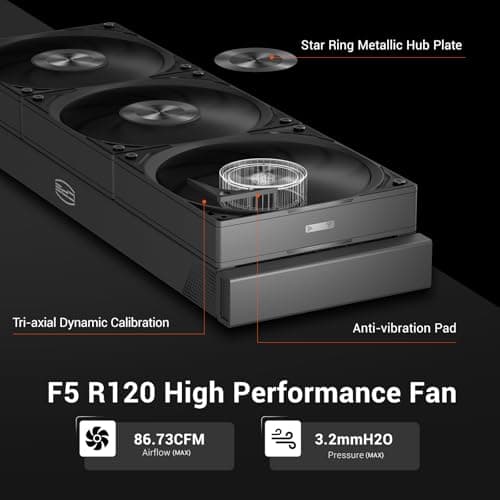 PC Cooler DS360 Water 360mm 86.73 CFM Black image