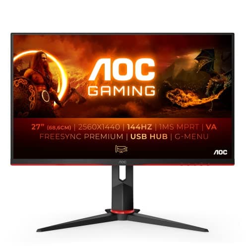 AOC Q27G2U/BK 27" 1440p 144Hz VA Monitor image