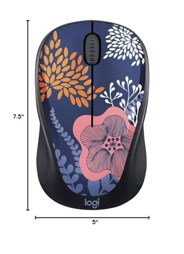 Logitech M317 Forest Flora Wireless/Wired Optical Mouse image