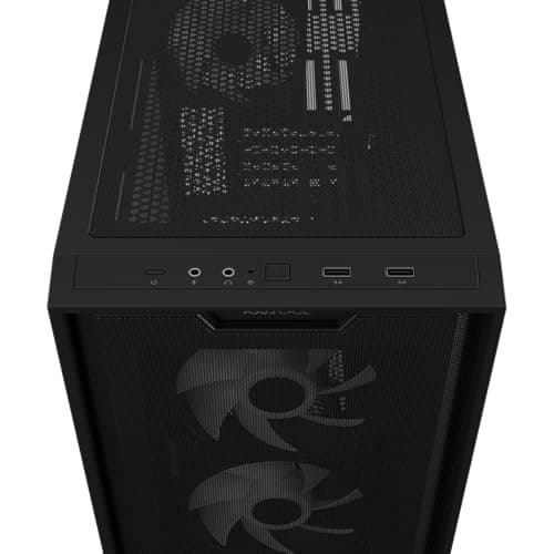 Asus A21 PLUS Micro ATX Mini Tower Black with Tempered Glass Side Panel and USB 3.2 Gen 1 Type-A image