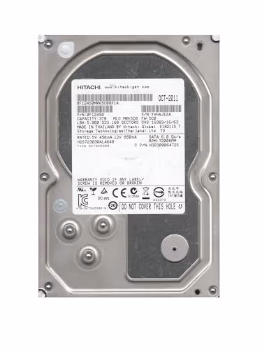 Hitachi HDS723030ALA640 3TB HDD 7200RPM 3.5" SATA 6.0 Gb/s image