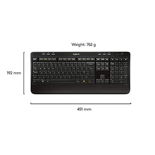 Logitech MK520 Wireless Ergonomic Keyboard With Laser Mouse image