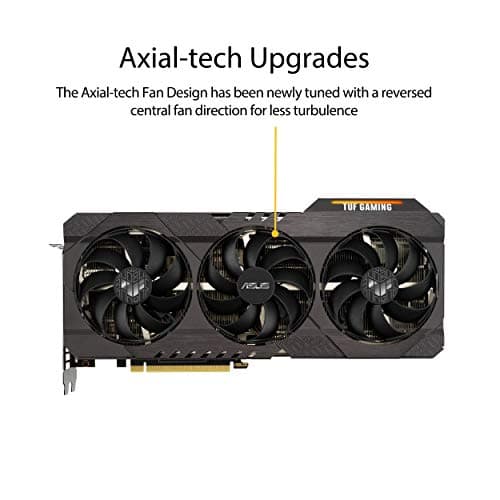 Asus TUF GAMING OC V2 GeForce RTX 3070 LHR 8GB GDDR6 Black image