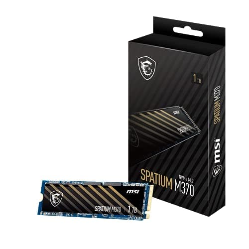 MSI SPATIUM M370 1TB SSD M.2-2280 PCIe 3.0 X4 NVMe image