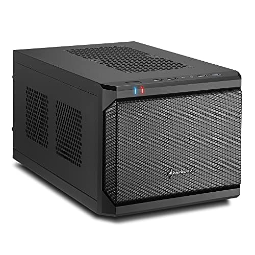 SHARKOON QB ONE Mini-ITX Desktop Black with Mesh Side Panel and USB 3.2 Gen 1 Type-A, USB 2.0 Type-A Front Panel image