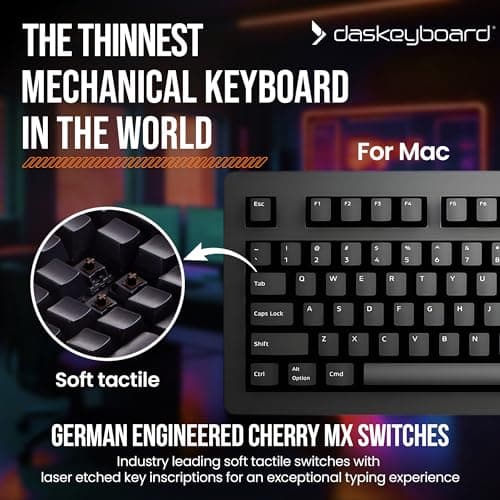 Das Keyboard 4 Professional for Mac Wired Standard Cherry MX Brown Mechanical Keyboard image
