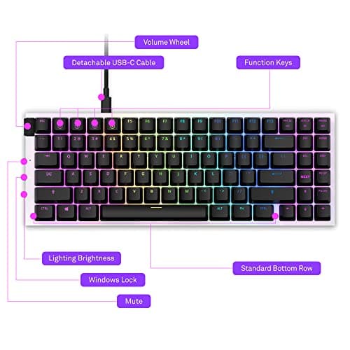 NZXT Function MiniTKL RGB Wired Gateron Red Mechanical Gaming Keyboard image