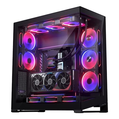 Phanteks NV9 ATX Full Tower Black with Tempered Glass Side Panel and USB 3.2 Gen 2 Type-C, USB 3.2 Gen 1 Type-A image