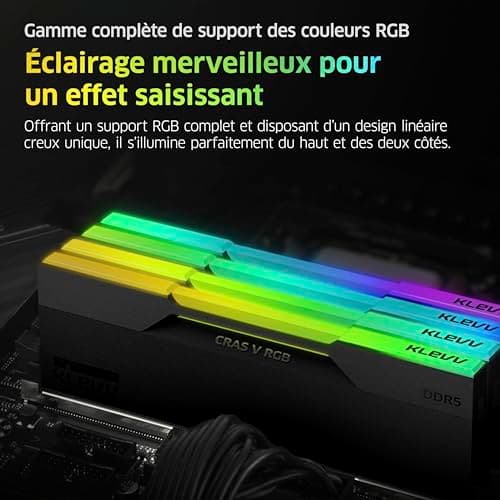 Klevv CRAS V RGB Black DDR5-6000 CL30 48GB (2x24GB) image